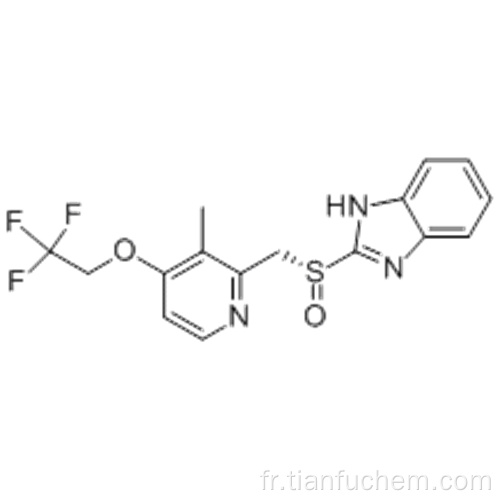 1H-benzimidazole, 2 - [(R) - [[3-méthyl-4- (2,2,2-trifluoroéthoxy) -2-pyridinyl] méthyl] sulfinyle] - CAS 138530-94-6
